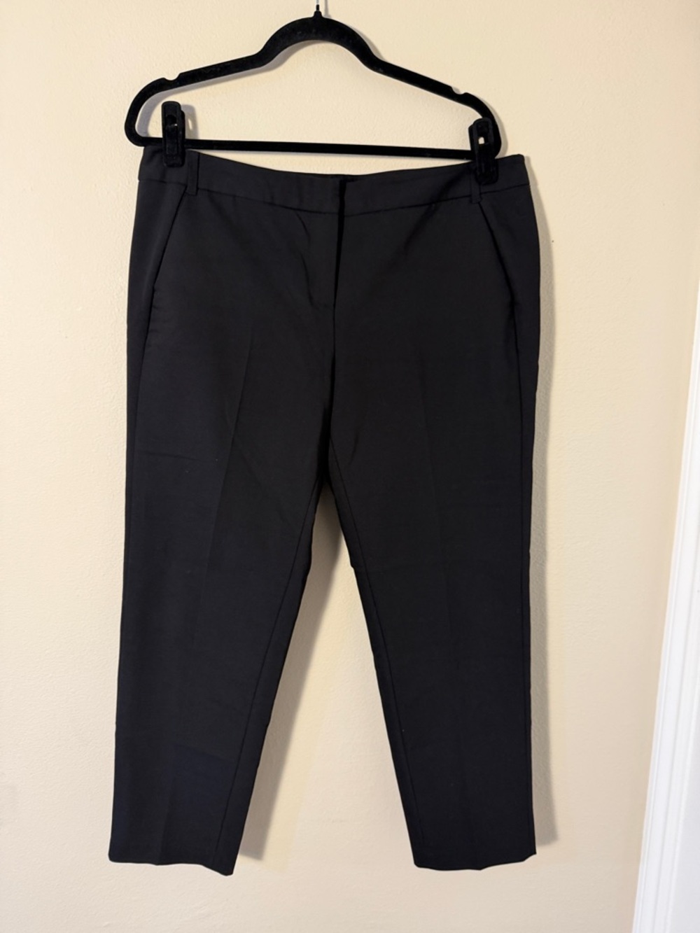 Amanda + Chelsea Black Women's Ankle Trouser Pants Size 12